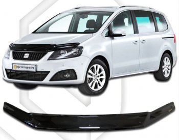 Дефлектор капота CA-Plastic Seat Alhambra  7N (2010-2020) дорестайлинг, рестайлинг