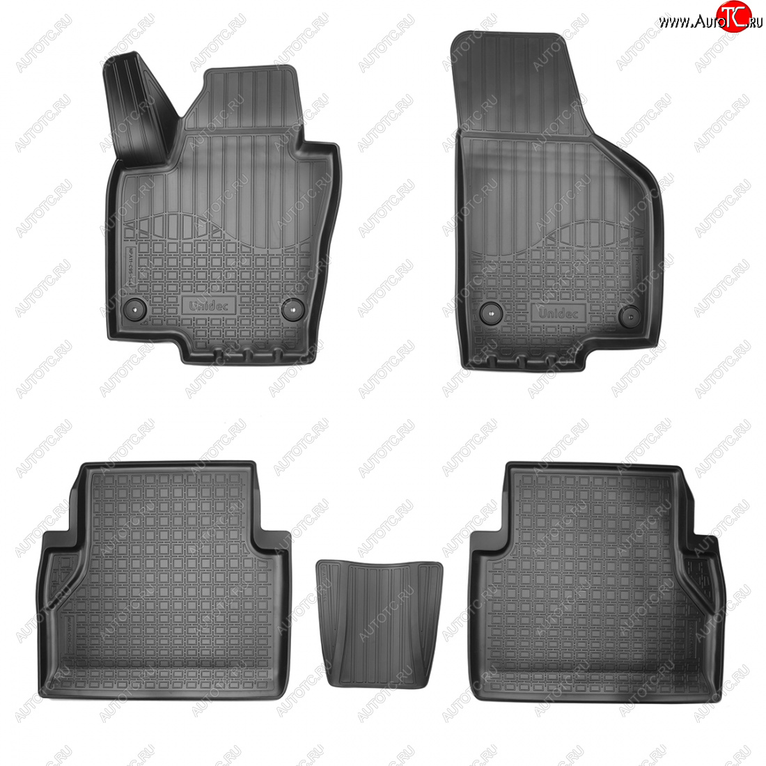 2 399 р. Коврики салона Norplast Unidec (5 мест)  Seat Alhambra  7N (2010-2020) дорестайлинг, рестайлинг (черные)  с доставкой в г. Пермь