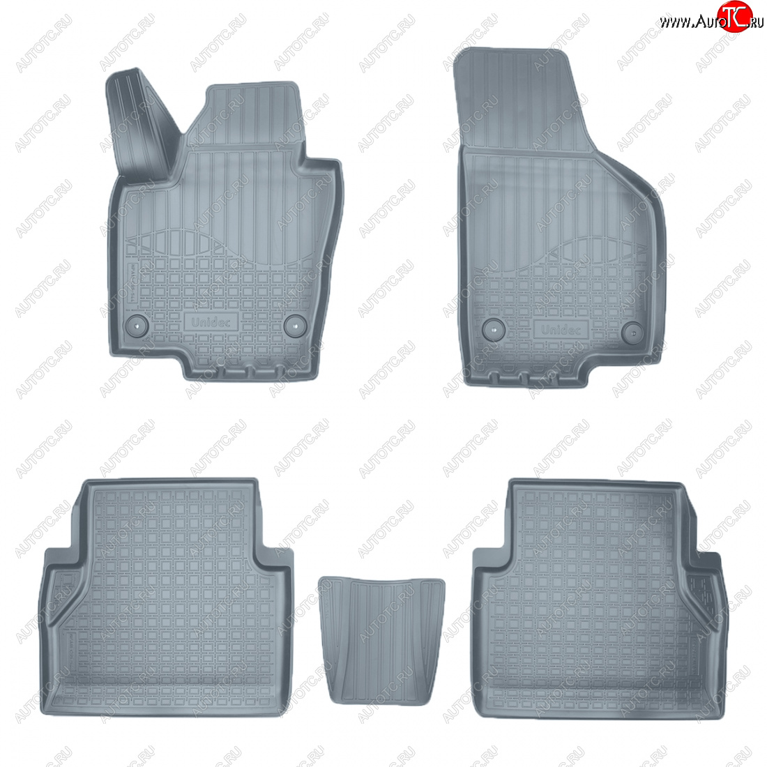3 089 р. Коврики салона Norplast Unidec (5 мест)  Seat Alhambra  7N (2010-2020) дорестайлинг, рестайлинг (серые)  с доставкой в г. Пермь