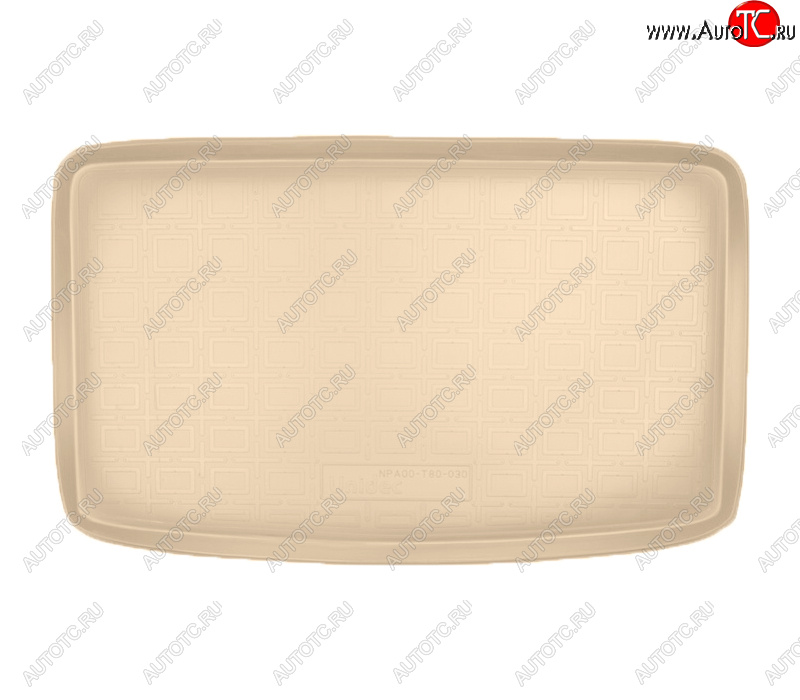 1 209 р. Коврик багажника Norplast Unidec  Seat Alhambra  7N (2010-2020) дорестайлинг, рестайлинг (Цвет: бежевый)  с доставкой в г. Пермь