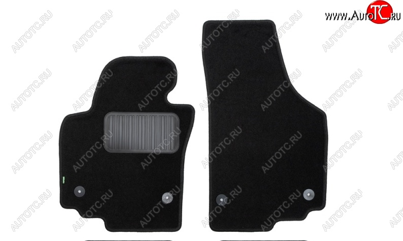 134 р. Коврики в салон Klever Premium (текстиль) Seat Altea Freetrack (2008-2025) (Черный)  с доставкой в г. Пермь
