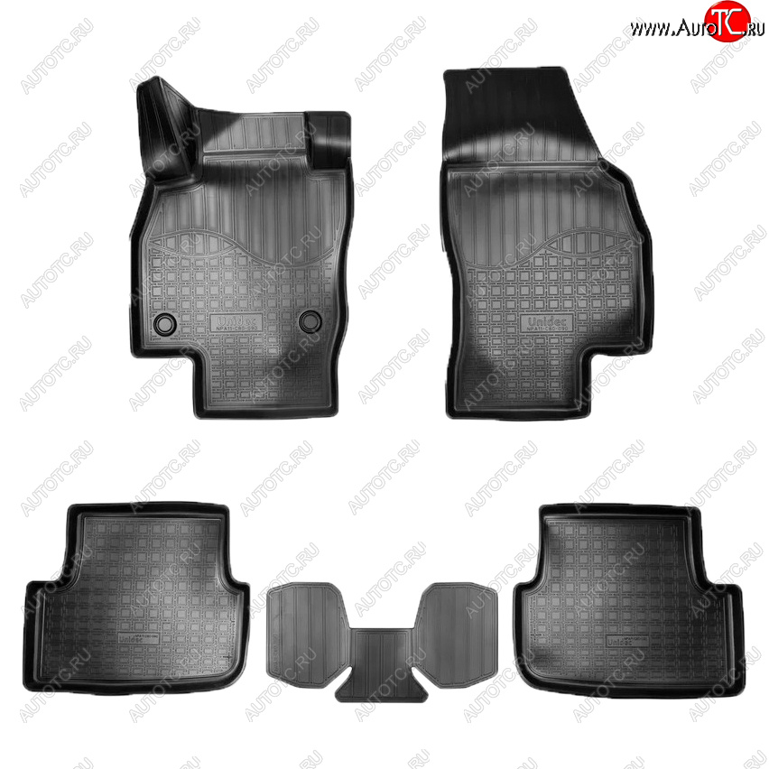 1 869 р. Коврики салона Norplast  Seat Arona (2017-2025) (Цвет: черный)  с доставкой в г. Пермь