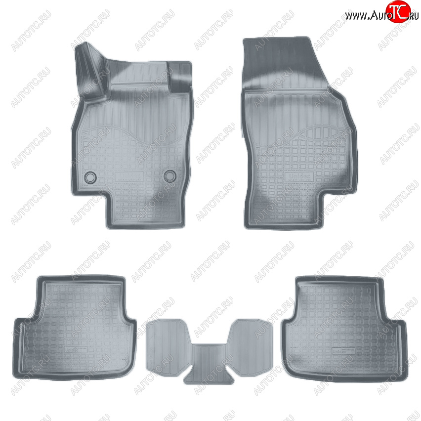 2 189 р. Коврики салона Norplast  Seat Arona (2017-2025) (Цвет: серый)  с доставкой в г. Пермь