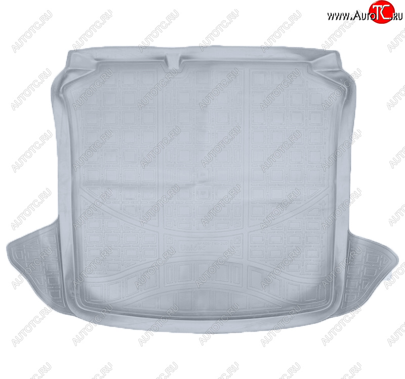 2 079 р. Коврик багажника Norplast Unidec  Seat Ibiza ( 6J хэтчбэк 5 дв.,  6J,6P хэтчбэк 5 дв.) (2008-2016) доресталийнг,  рестайлинг (Цвет: серый)  с доставкой в г. Пермь