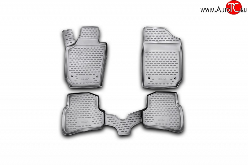 2 499 р. Коврики в салон Element 4 шт. (полиуретан) Seat Ibiza 6J хэтчбэк 5 дв. доресталийнг (2008-2012)  с доставкой в г. Пермь