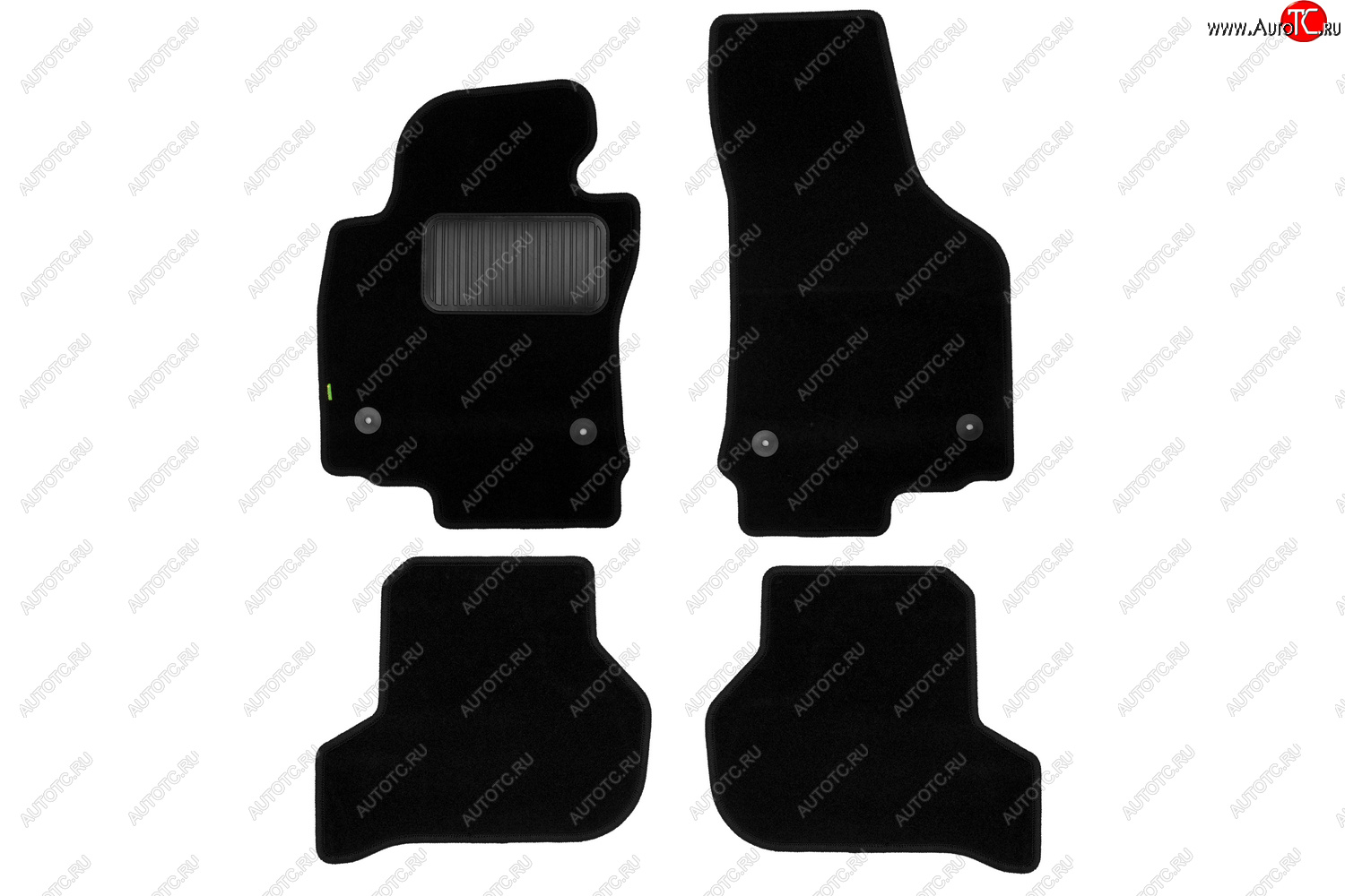 299 р. Текстильные коврики салона Klever Standart Seat Leon 1P хэтчбэк 5 дв. дорестайлинг (2005-2009) (Черные)  с доставкой в г. Пермь