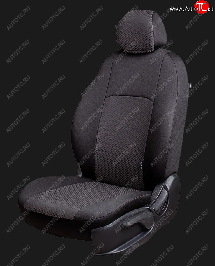 5 999 р. Чехлы сидений Lord Autofashion Дублин (жаккард, 60/40, 3Г-образ. подголовника) Chevrolet Aveo T250 седан рестайлинг (2006-2011) (Серый, стежок серый)  с доставкой в г. Пермь