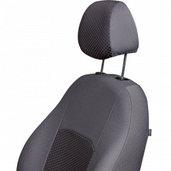3 899 р. Комплект чехлов сидений (РЗС 60/40, 3Г Жаккард) Lord Autofashion ДУБЛИН Chevrolet Aveo T250 хэтчбек 5 дв рестайлинг (2006-2011) (Серый, стежок серый)  с доставкой в г. Пермь. Увеличить фотографию 2