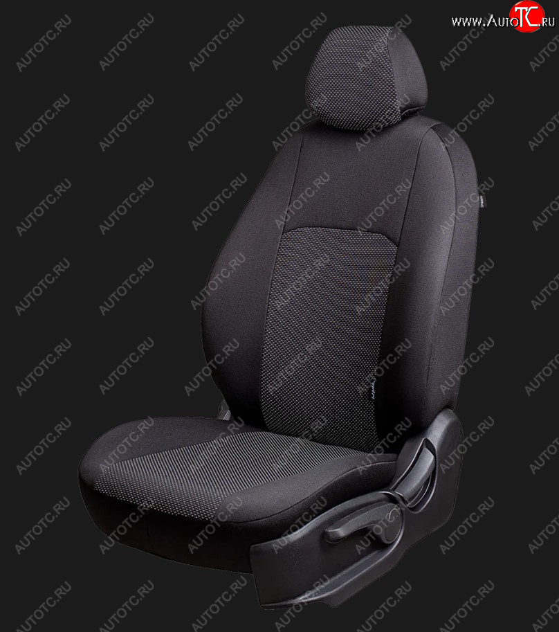 5 999 р. Чехлы сидений Lord Autofashion Дублин (жаккард, 60/40, раздельное заднее сиденье, 3Г-образ. подголовника)  Chevrolet Aveo ( T200,  T250) (2003-2011), Ravon Nexia R3 (2016-2020) (Чёрный, Ёж белый)  с доставкой в г. Пермь