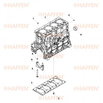 101 999 р. Блок цилиндров ISF 3.8 (Евро 4) HAFFEN Foton Aumark (BJ10) (2010-2025)  с доставкой в г. Пермь. Увеличить фотографию 6