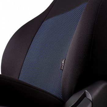 5 899 р. Чехлы сидений Lord Autofashion Дублин (жаккард, 60/40, раздельное заднее сиденье и спинка, 2П-образ. подголовника) Geely MK (2006-2015) (Чёрный, Ёж синий)  с доставкой в г. Пермь. Увеличить фотографию 2