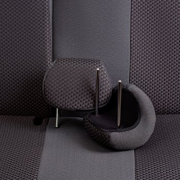 5 799 р. Чехлы сидений Lord Autofashion Дублин (жаккард, 60/40, раздельная спинка, 2Г-образ. подголовника) Hyundai Solaris RBr седан дорестайлинг (2010-2014) (Серый, стежок серый)  с доставкой в г. Пермь. Увеличить фотографию 2