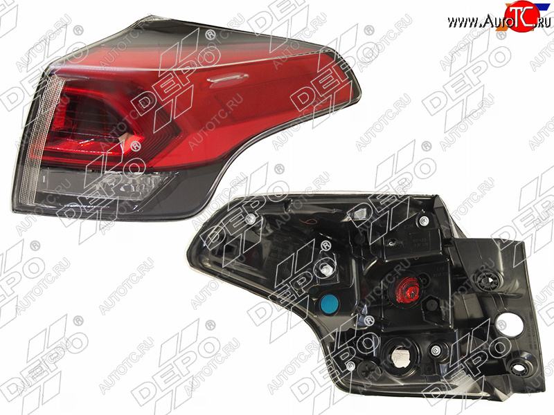 11 299 р. Правый фонарь задний (LED) DEPO Toyota RAV4 XA40 5 дв. рестайлинг (2015-2019)  с доставкой в г. Пермь