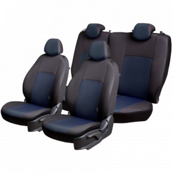 4 389 р. Чехлы сидений Lord Autofashion Дублин (комплектация Active, жаккард, 40/20/40, раздельная задняя спинка и сиденье, подлокотник, 3Г-образ. подголовника) Mazda CX-5 KE дорестайлинг (2011-2014) (Чёрный, Ёж синий)  с доставкой в г. Пермь. Увеличить фотографию 3
