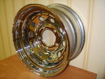 7 299 р. Диск усиленный JEEP стальной хромированный 5х114,3 10хR15 d84 ET-50 OFF-ROAD Wheels 1510-51484ch-50  с доставкой в г. Пермь. Увеличить фотографию 1