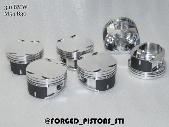 Поршни (3,0l M54B30 (CR=10,2), кольца 1,5/1,5/2,0) СТИ BMW 3 серия E46 седан дорестайлинг (1998-2001) (диаметр поршня: 84 мм)