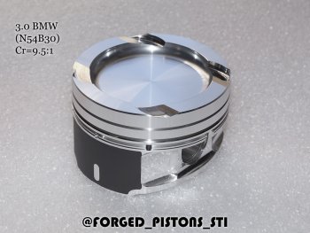 Поршни (BMW 3,0l N54B30 (CR=9,5) кольца 1,5/1,5/2,0) СТИ BMW 1 серия E82 купе 1-ый рестайлинг (2007-2011) (диаметр поршня: 84.00 мм)