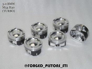 Поршни (BMW 3,0l M54B30 TURBO (CR=8,5) кольца 1,5/1,5/2,0) СТИ BMW 3 серия E46 седан дорестайлинг (1998-2001) (диаметр поршня: 84.00 мм)
