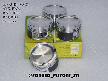 Поршни (VolksWagen 2,0 AXX (CR=9,0) кольца 1,2/1,5/2,0) СТИ Audi A3 8PA хэтчбэк 5 дв. 2-ой рестайлинг (2008-2010) (диаметр поршня: 82,50 мм)