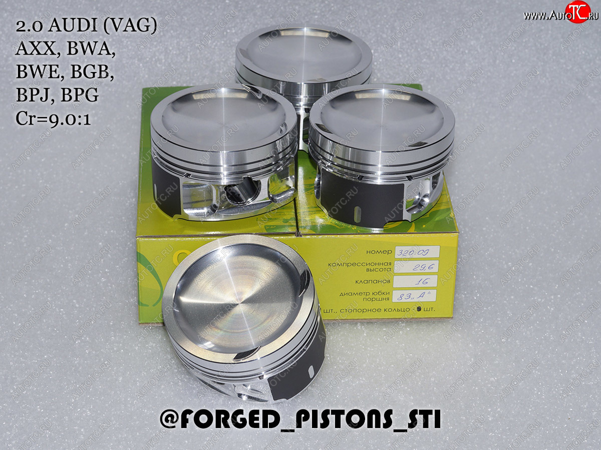 17 999 р. Поршни (VolksWagen 2,0 AXX (CR=9,0) кольца 1,2/1,5/2,0) СТИ Audi A3 8PA хэтчбэк 5 дв. 2-ой рестайлинг (2008-2010) (диаметр поршня: 82,50 мм)  с доставкой в г. Пермь