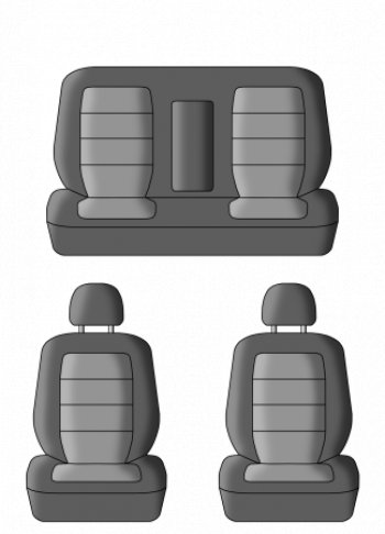 6 249 р. Чехлы сидений (жаккард, цельная задняя спинка, 2 горба) Lord Autofashion Дублин Nissan Almera Classic седан B10 (2006-2013) (Чёрный, Ёж белый)  с доставкой в г. Пермь. Увеличить фотографию 3