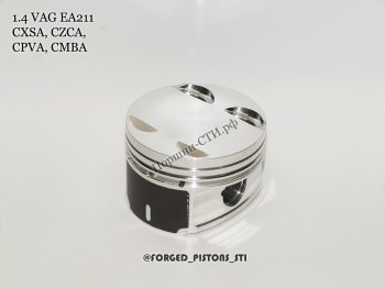 18 599 р. Поршни (VolksWagen 1,4tsi CXSA, CZCA, CPVA, CMBA EA211 под палец 19/47мм) СТИ Audi A3 8V1 хэтчбэк 3 дв. дорестайлинг (2012-2016) (диаметр 74.5 мм под серийные кольца 1,2/1,2/2,0 мм)  с доставкой в г. Пермь. Увеличить фотографию 4