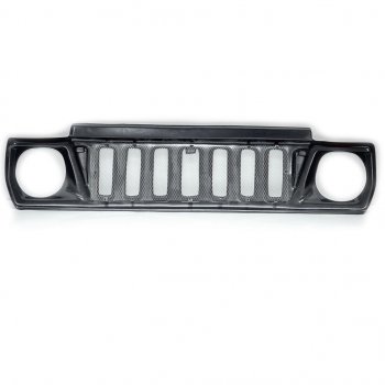 1 239 р. Решетка радиатора Jeep Cherokee (с сеткой) Автодемик Лада нива 4х4 2131 Урбан 5 дв. дорестайлинг (2014-2019)  с доставкой в г. Пермь. Увеличить фотографию 3