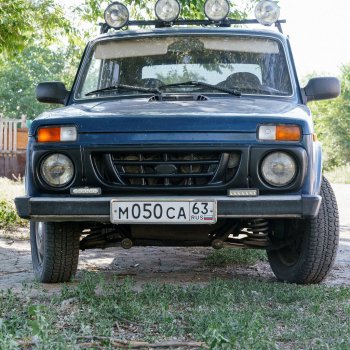 949 р. Декоративная решетка радиатора Autodemic Шашки Лада Нива 4х4 2121 3 дв. дорестайлинг (1977-2019)  с доставкой в г. Пермь. Увеличить фотографию 4