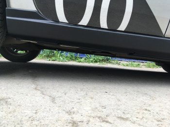 2 259 р. Пороги Автостайл  Renault Logan  1 (2004-2016) дорестайлинг, рестайлинг  с доставкой в г. Пермь. Увеличить фотографию 9