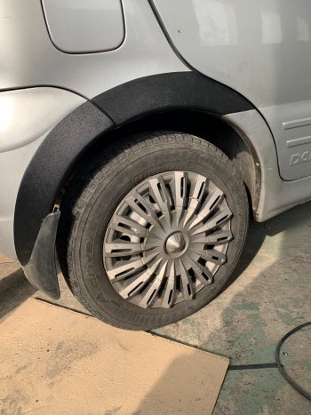 1 059 р. Накладки арок переднего и заднего бамперов Автостайл Daewoo Matiz M150 рестайлинг (2000-2016) (Текстурная поврехность)  с доставкой в г. Пермь. Увеличить фотографию 9