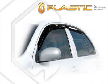 Ветровики дверей CA-Plastic Nissan March  3 K12 (2005-2007) хэтчбэк 5 дв. правый руль 1-ый рестайлинг