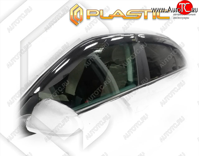 2 799 р. Дефлектора окон CA-Plastic Volkswagen Jetta A5 седан (2005-2011) (Classic полупрозрачный, Без хром. молдинга)  с доставкой в г. Пермь