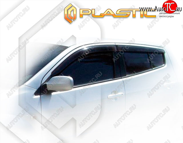 2 199 р. Дефлектора окон CA-Plastic Toyota Will Vs XE120 (2001-2004) (Classic полупрозрачный, Без хром. молдинга)  с доставкой в г. Пермь