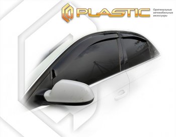 Ветровики дверей CA-Plastic Audi A4  B8 (2007-2011) дорестайлинг, седан (Classic полупрозрачный)