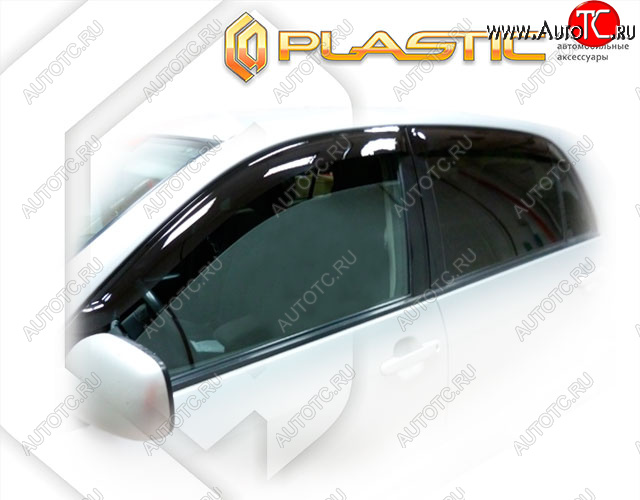 1 999 р. Дефлектора окон CA-Plastic  Toyota Corolla Runx  E120 (2004-2007) хэтчбэк 5 дв. 2-ой рестайлинг (Classic полупрозрачный, Без хром. молдинга, Крепление только на скотч)  с доставкой в г. Пермь