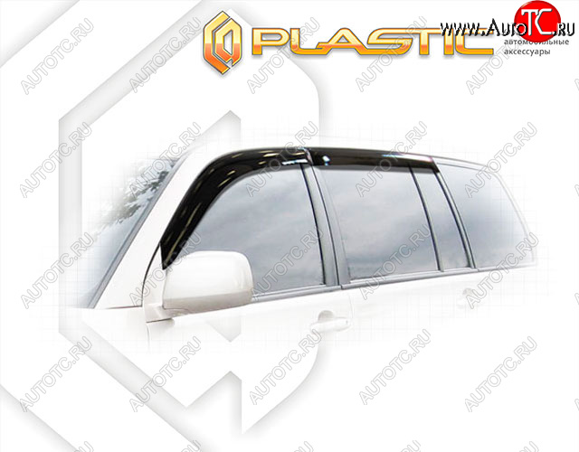2 079 р. Дефлектора окон CA-Plastic  Toyota Kluger  XU20 (2003-2007) рестайлинг (Classic полупрозрачный, Без хром. молдинга, Крепление только на скотч)  с доставкой в г. Пермь
