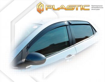 Ветровики дверей Classic полупрозрачный CA Plastic на Mazda Demio  2007-2014