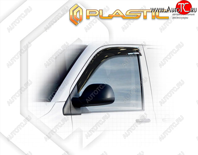 1 839 р. Дефлектора окон CA-Plastic  Volkswagen Multivan  T5 (2009-2015) рестайлинг (Classic полупрозрачный, Без хром. молдинга)  с доставкой в г. Пермь