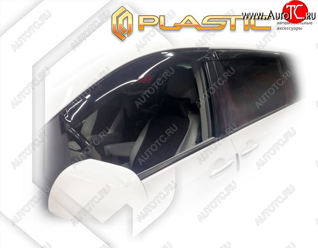 2 079 р. Дефлектора окон CA-Plastic  Toyota Sienna  XL30 (2010-2017) дорестайлинг (Classic полупрозрачный, Без хром. молдинга)  с доставкой в г. Пермь