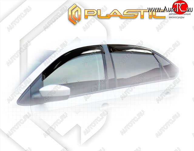 1 899 р. Дефлектора окон CA-Plastic  Volkswagen Polo  5 (2015-2020) хэтчбек рестайлинг (Classic полупрозрачный)  с доставкой в г. Пермь