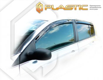 Дефлектора окон CA-Plastic Renault Megane  хэтчбэк 5 дв. (2002-2006)  дорестайлинг (Classic полупрозрачный)