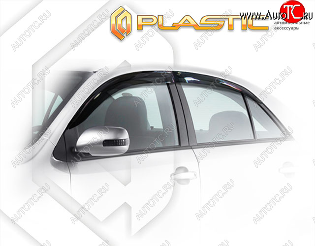 2 079 р. Дефлектора окон CA-Plastic  Zotye Z300 (2012-2018) (Classic полупрозрачный, Без хром. молдинга, Крепление только на скотч)  с доставкой в г. Пермь