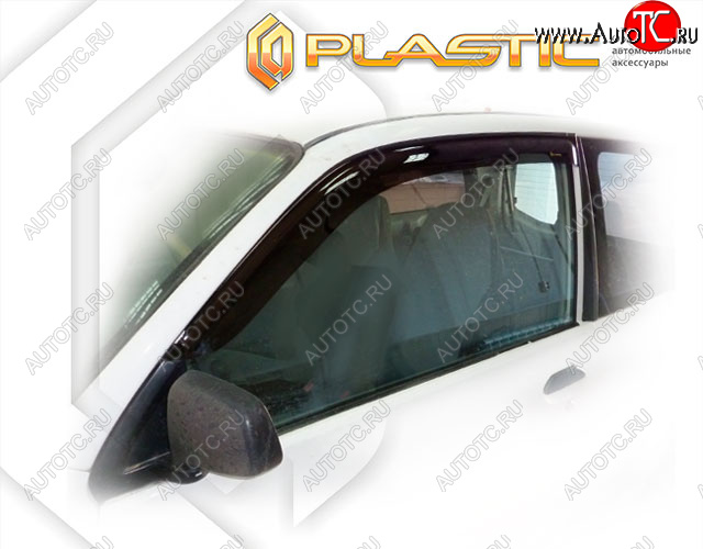 1 839 р. Ветровики дверей CA-Plastic  Mitsubishi Minica  H4 (1998-2011) хэтчбэк 3 дв. дорестайлинг, хэтчбэк 3 дв. рестайлинг (Classic полупрозрачный, Без хром. молдинга)  с доставкой в г. Пермь