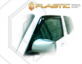 Ветровики дверей CA-Plastic Mitsubishi Pajero  4 V80 (2006-2014) дорестайлинг, 3 дв. 1-ый рестайлинг