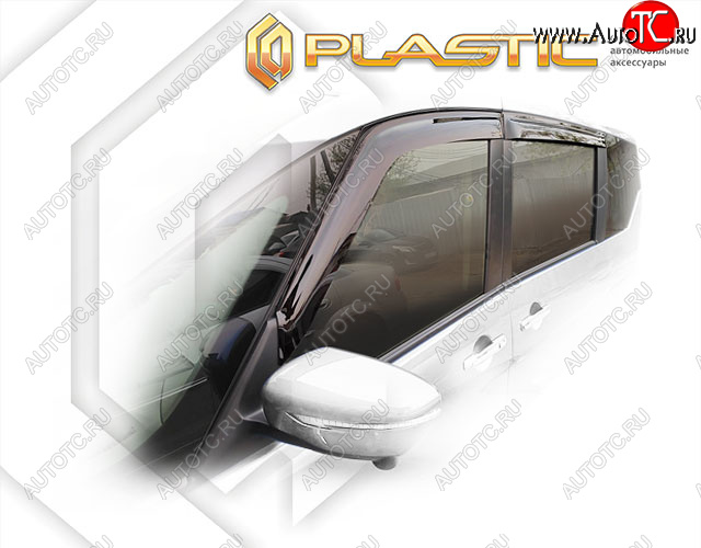 2 159 р. Дефлектора окон CA-Plastic  Nissan Serena  C27 (2016-2019) минивэн дорестайлинг (Classic полупрозрачный)  с доставкой в г. Пермь