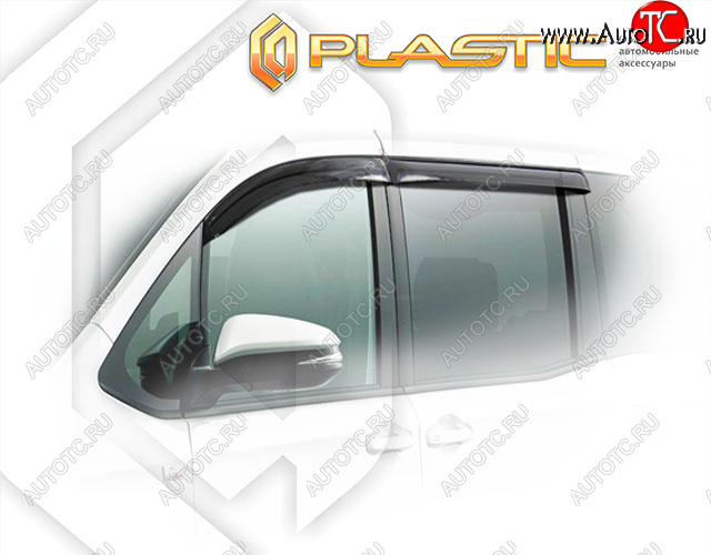 2 079 р. Дефлектора окон CA-Plastic  Toyota Voxy  минивэн (2014-2017) R80 дорестайлинг (Classic полупрозрачный, Без хром. молдинга)  с доставкой в г. Пермь