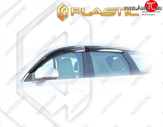 1 999 р. Дефлектора окон CA-Plastic  Volvo V90 (2016-2025) дорестайлинг, рестайлинг (Classic полупрозрачный, Без хром. молдинга)  с доставкой в г. Пермь