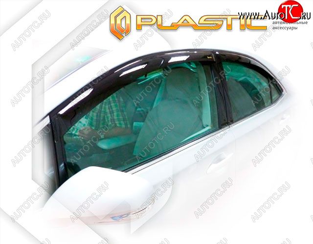 2 159 р. Дефлектора окон CA-Plastic Toyota Sai дорестайлинг (2009-2013) (Classic полупрозрачный, Без хром. молдинга)  с доставкой в г. Пермь