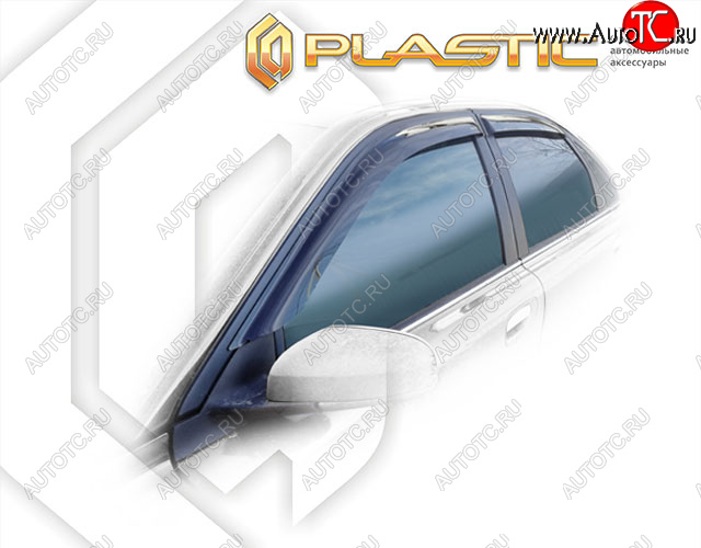1 999 р. Дефлектора окон CA-Plastic  Volvo S80  TS седан (1998-2006) дорестайлинг, рестайлинг (Classic полупрозрачный, Без хром. молдинга)  с доставкой в г. Пермь