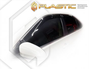 1 999 р. Дефлектора окон (Американская версия) CA-Plastic Toyota Camry XV55 2-ой рестайлинг (2017-2018) (серия Classic полупрозрачный, Без хром. молдинга)  с доставкой в г. Пермь. Увеличить фотографию 2